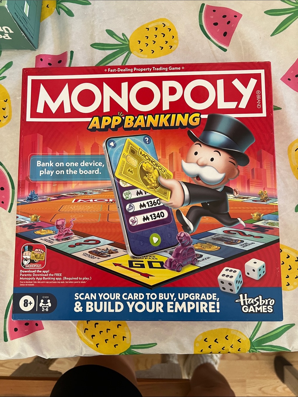 Hasbro Monopoly App Banking Family Board Game - Red